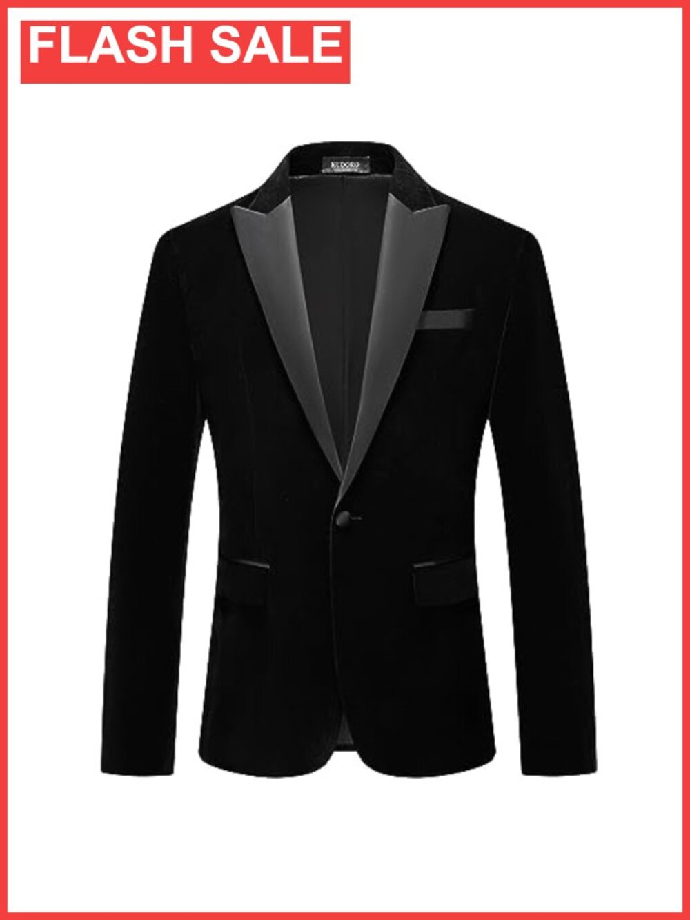Mens velvet blazer slim fit one button peaked lapel tuxedo wedding